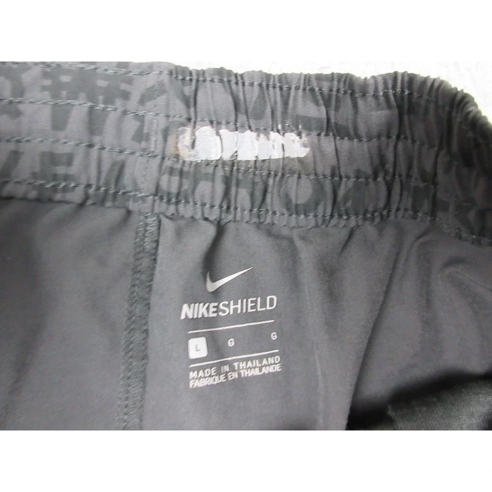Nike KD NIKESHIELD Shorts Boys Large Gray Money Print 11 Inseam Basketball
